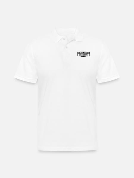 I may be wrong - Men's Pique Polo Shirt - white