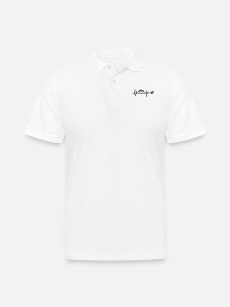 wrestle - Men's Pique Polo Shirt - white
