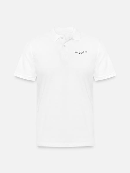 normal distribution - Men's Pique Polo Shirt - white