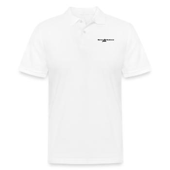 Bricked up Benching - Men's Pique Polo Shirt - white - Front