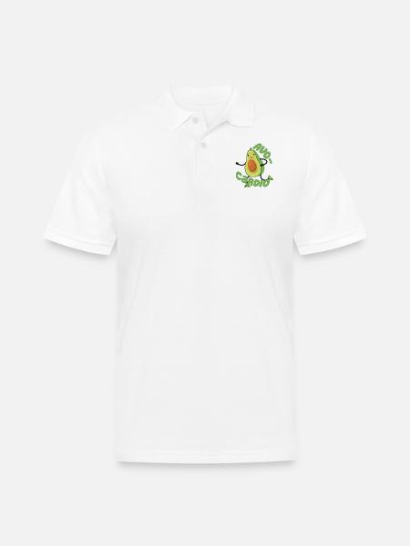 Avo Cardio - Men's Pique Polo Shirt - white