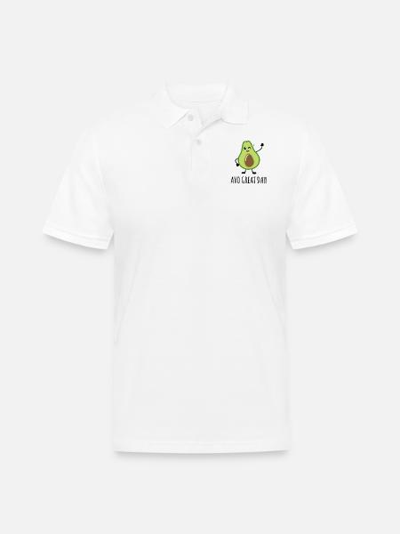 Avo Great Day - Men's Pique Polo Shirt - white