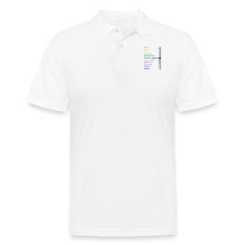 In a Time of "ish" - Men's Pique Polo Shirt - white - Front