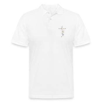 NYC Manhattan Pride - Men's Pique Polo Shirt - white - Front