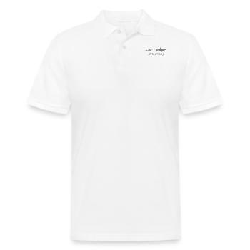 L'Evoloution de Poker Fish Donkey Man Card - Polo en coton piqué pour hommes - blanc - Devant