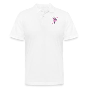 Ballet Dancer - Men's Pique Polo Shirt - white - Front