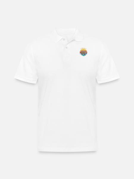 Niksen Dutch Concept Of Doing Nothing - Retro - Men's Pique Polo Shirt - white