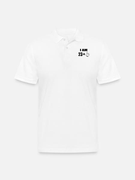 24 Birthday - Men's Pique Polo Shirt - white