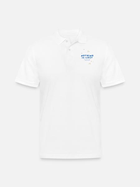 mom - Men's Pique Polo Shirt - white