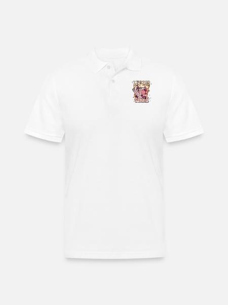 Let's go girls - Men's Pique Polo Shirt - white
