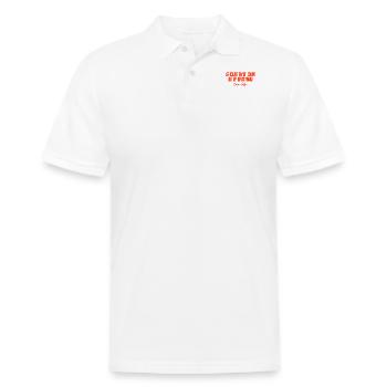 Squat on my face respecfully - Men's Pique Polo Shirt - white - Front