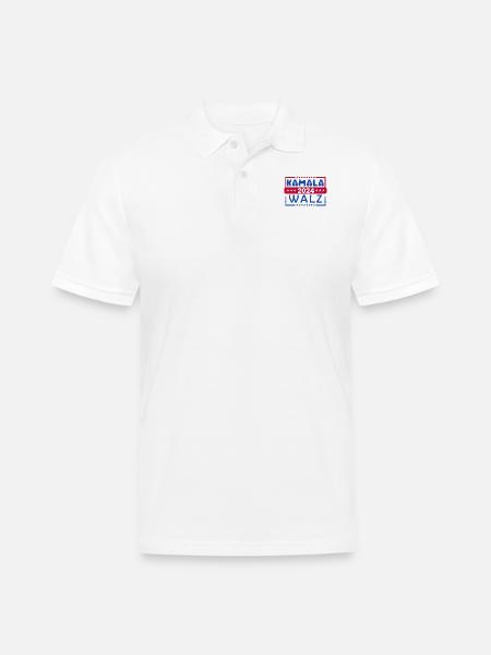 Kamala Waltz - Men's Pique Polo Shirt - white