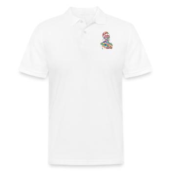 Mummy Halloween Popart - Men's Pique Polo Shirt - white - Front