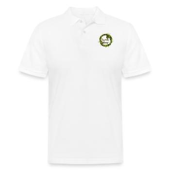 Earth Day Celebration - Men's Pique Polo Shirt - white - Front