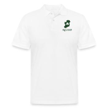 ireland - Men's Pique Polo Shirt - white - Front