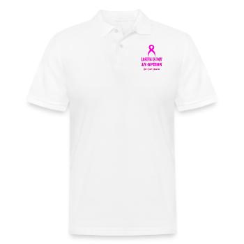 Breast Cancer awareness - Men's Pique Polo Shirt - white - Front