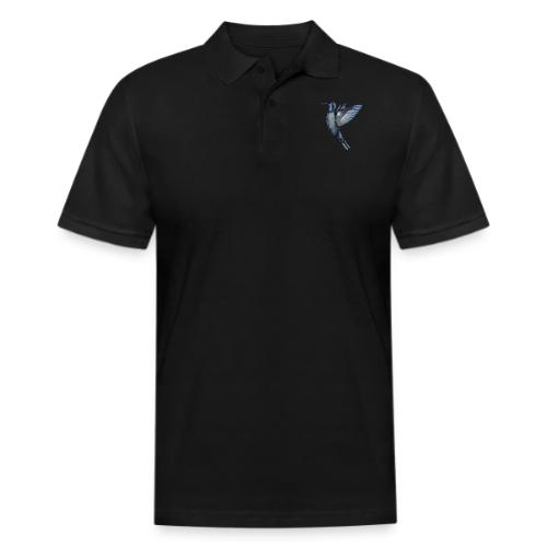 Hummingbird in flight - Men's Pique Polo Shirt