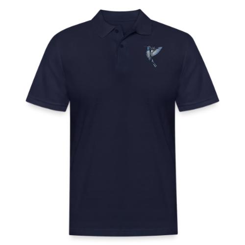 Hummingbird in flight - Men's Pique Polo Shirt