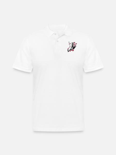 The Last Dagger - Men's Pique Polo Shirt - white