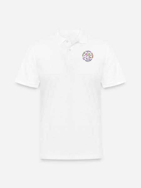 Emergency Nurse circle - Men's Pique Polo Shirt - white