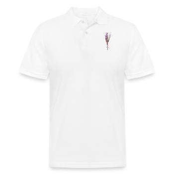 Ballet dancer - Men's Pique Polo Shirt - white - Front