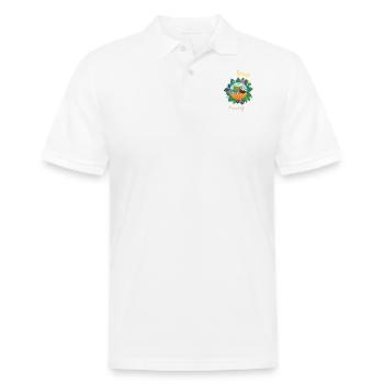 Fruit party - Men's Pique Polo Shirt - white - Front