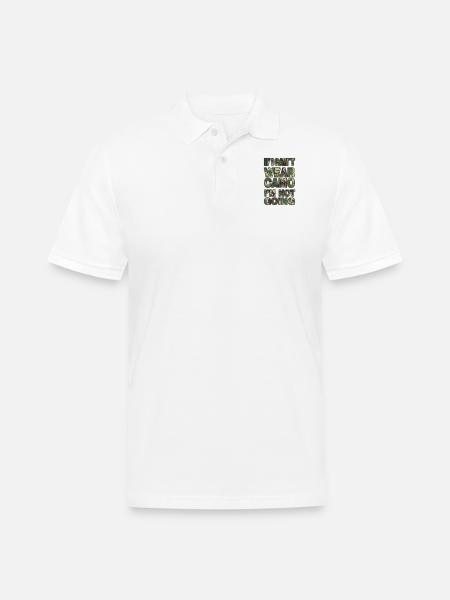 camo - Men's Pique Polo Shirt - white