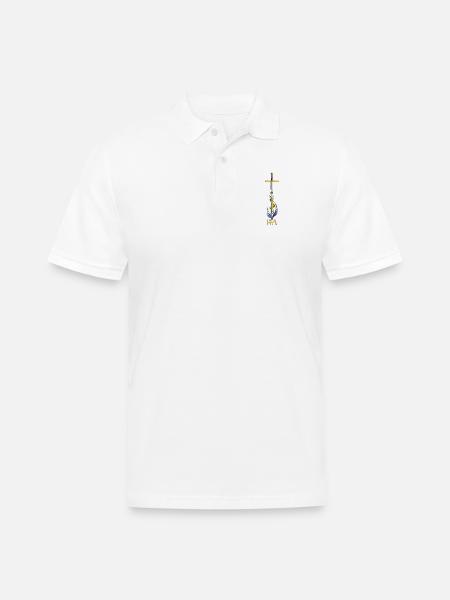 Kryst Ascension - Men's Pique Polo Shirt - white