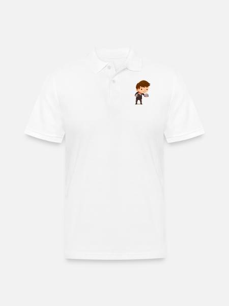 Kids Waiter - Men's Pique Polo Shirt - white