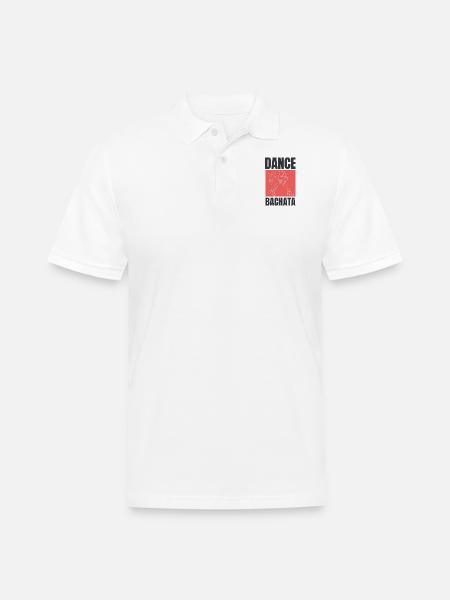 Dance Bachata, Latin music. - Men's Pique Polo Shirt - white