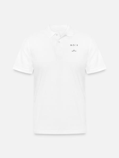 noir - Men's Pique Polo Shirt - white
