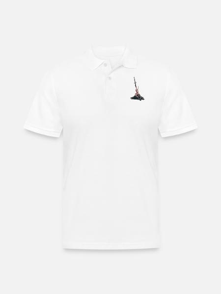 Bonfire - Men's Pique Polo Shirt - white