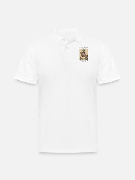 HAITI: Toussaint louverture - Men's Pique Polo Shirt - white