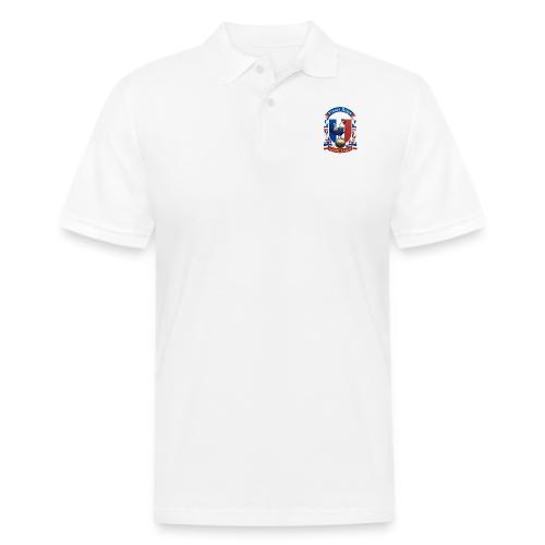 France Rooster Reign T-Shirt, Tricolore Pride Gift - Men's Pique Polo Shirt