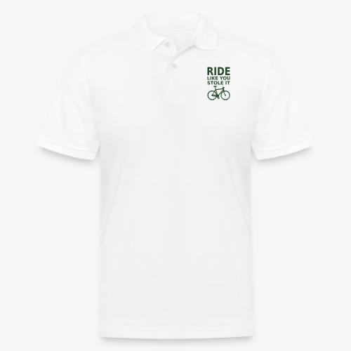 ride like you stole it - bicycle - Men's Pique Polo Shirt
