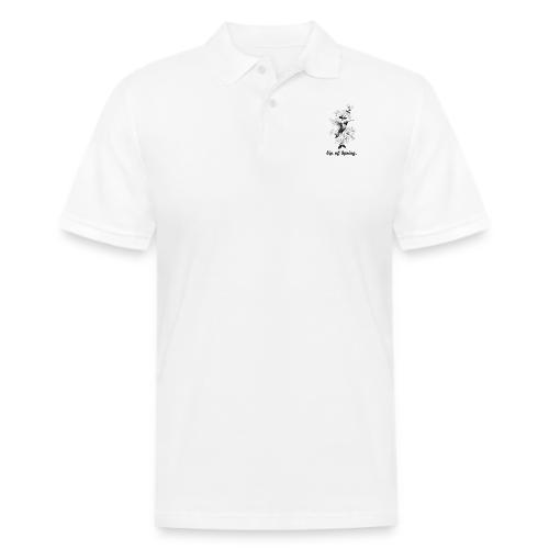 Hummingbird T-Shirt, Honeysuckle Vine - Men's Pique Polo Shirt