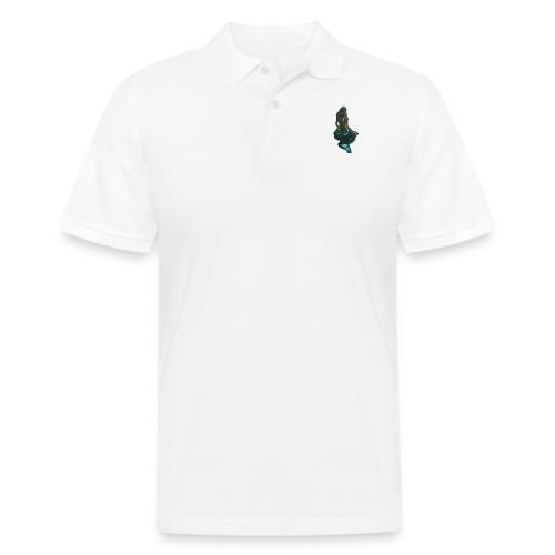 Midnight Mermaid on a rock - Men's Pique Polo Shirt