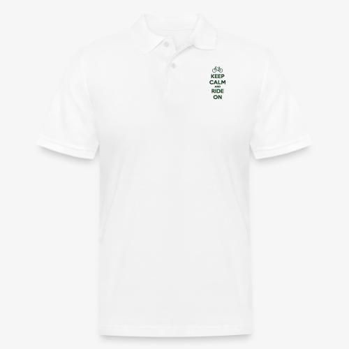 keep_calm_and_ride_on - Men's Pique Polo Shirt
