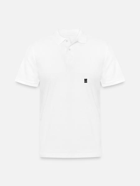 fractals - Men's Pique Polo Shirt - white