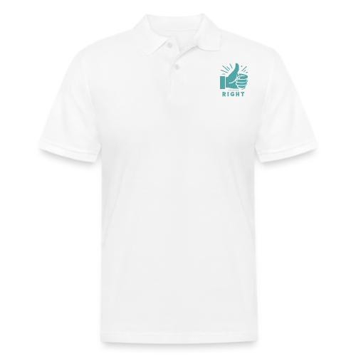 Right - Men's Pique Polo Shirt