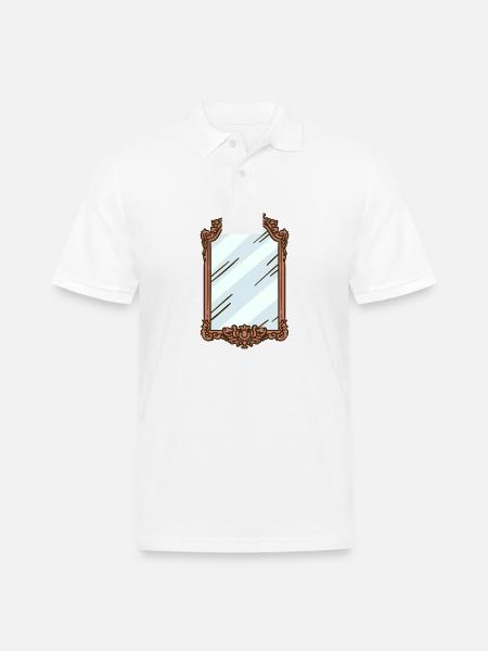mirror - Men's Pique Polo Shirt - white