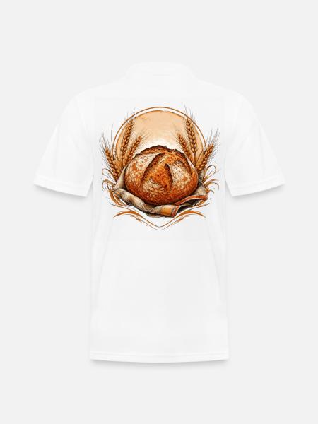 Artisan Sourdough Baker Rusti - Men's Pique Polo Shirt - white