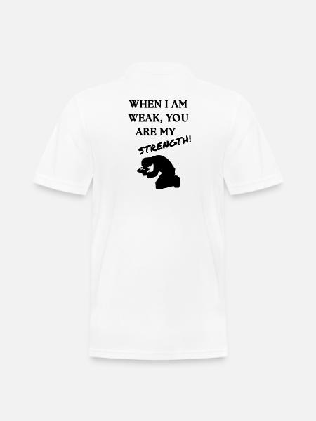 Strength Burst Comic Style - Men's Pique Polo Shirt - white