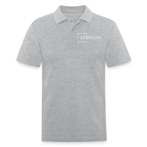 LH Logo White - Men's Pique Polo Shirt