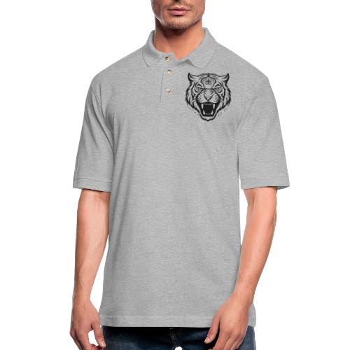 Wild Tiger Fashion, the fury of the feline tiger. - Men's Pique Polo Shirt