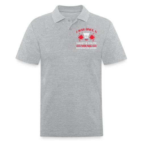 Young Badminton Mama - Men's Pique Polo Shirt