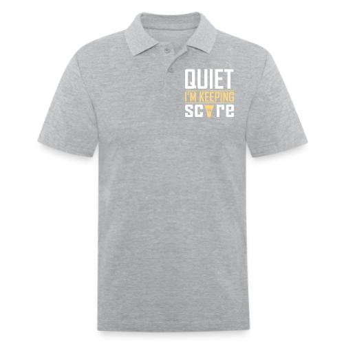 Quiet I Am Keeping Score - Men's Pique Polo Shirt