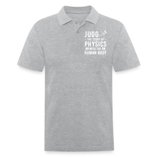 Judo the Study of Physics with the Human Body - Men's Pique Polo Shirt