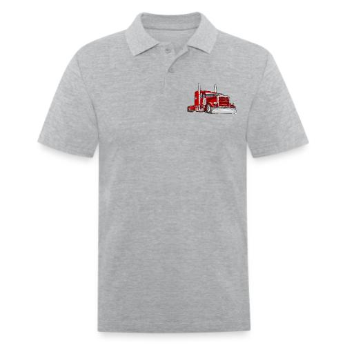 Classic Truck Big Rig 18 Wheeler - Men's Pique Polo Shirt