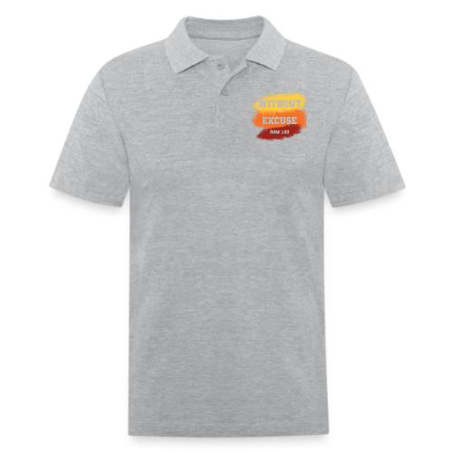 Without Excuse - Romans 1:20 - Men's Pique Polo Shirt